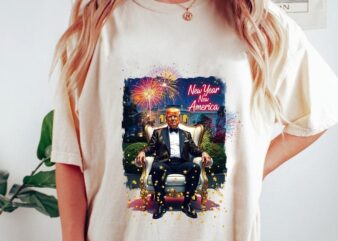 New Year Trump 2025 Coquette,Happy New Year 2025 Era Meet Me At Midnight Retro,New Year New Me Png, Varsity Png, Brushstroke, Trendy Shirt