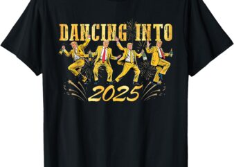 New Year Trump Dancing 2025 New Year New America T-Shirt