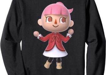 Nintendo Animal Crossing Pink Hair Player Sweatshirt Sweatshirt