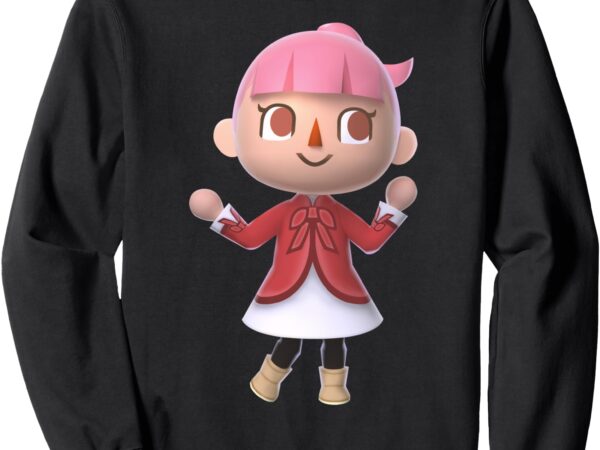 Nintendo animal crossing pink hair player sweatshirt sweatshirt