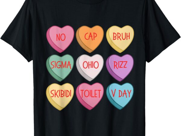 No cap bruh sigma ohio rizz skibidi valentines day slang t-shirt