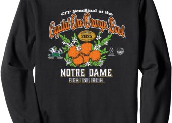 Notre Dame Fighting Irish CFP Orange Bowl 2024-25 Black Sweatshirt