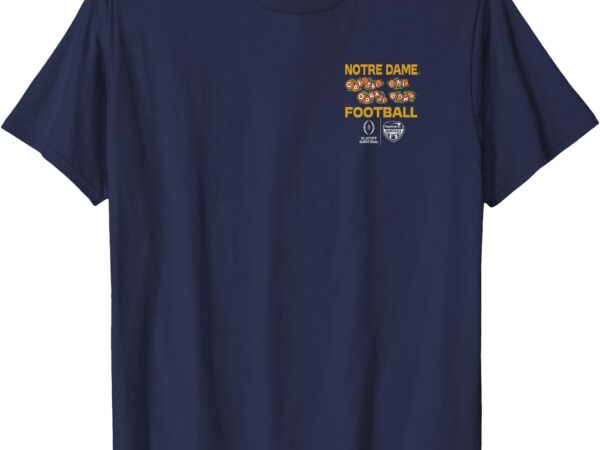 Notre dame fighting irish cfp orange bowl 2024-25 navy back t-shirt