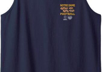 Notre Dame Fighting Irish CFP Orange Bowl 2024-25 Navy Back Tank Top T shirt vector artwork