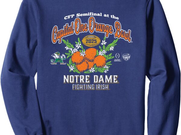 Notre dame fighting irish cfp orange bowl 2024-25 navy sweatshirt