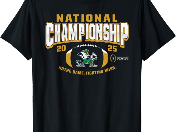 Notre dame fighting irish national championship 2025 black t-shirt