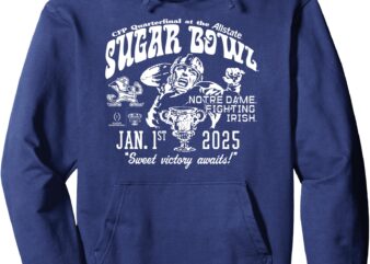 Notre Dame Fighting Irish Sugar Bowl 2024-2025 CFP Retro Pullover Hoodie