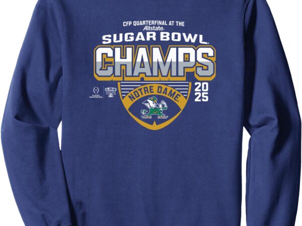 Notre dame fighting irish sugar bowl champs 2025 icon navy sweatshirt