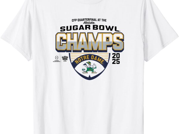 Notre dame fighting irish sugar bowl champs 2025 icon white t-shirt