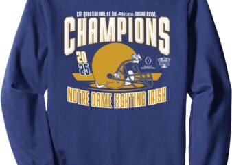 Notre Dame Fighting Irish Sugar Bowl Champs 2025 Logo Navy Sweatshirt