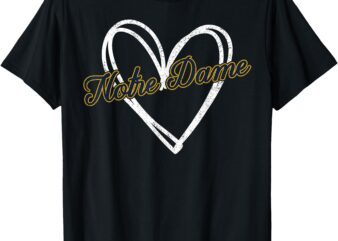 Notre Dame Indiana Design Women Girl Kid T-Shirt