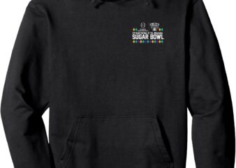 Notre Dame vs Georgia CFP Sugar Bowl 2024-25 Front_Back Pullover Hoodie