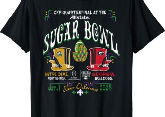 Notre Dame vs Georgia CFP Sugar Bowl 2024-25 Quarterfinals T-Shirt