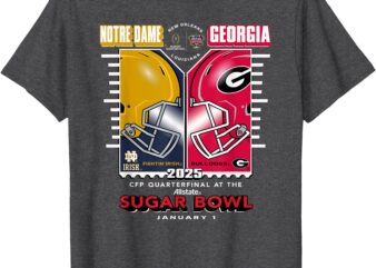 Notre Dame vs Georgia Sugar Bowl 2024-25 CFP Clash T-Shirt