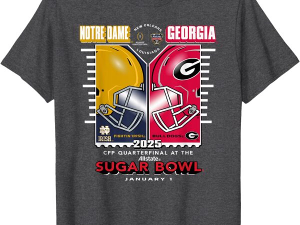 Notre dame vs georgia sugar bowl 2024-25 cfp clash t-shirt