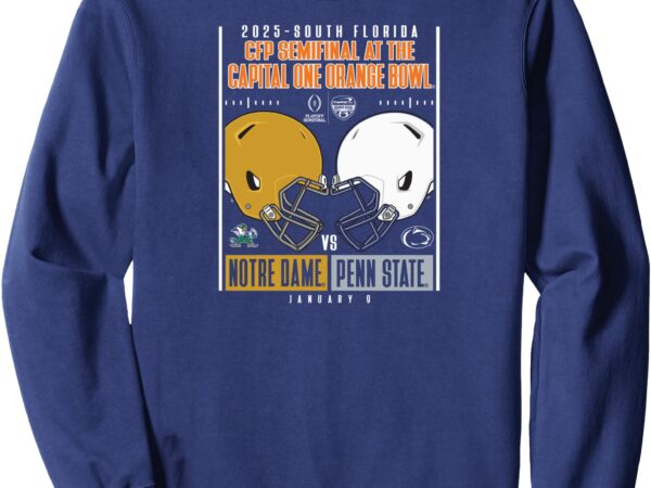 Notre dame vs penn state cfp orange bowl 2024-25 clash navy sweatshirt