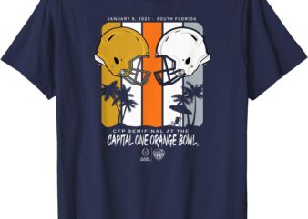 Notre Dame vs Penn State CFP Orange Bowl 2024-25 Semi Navy T-Shirt