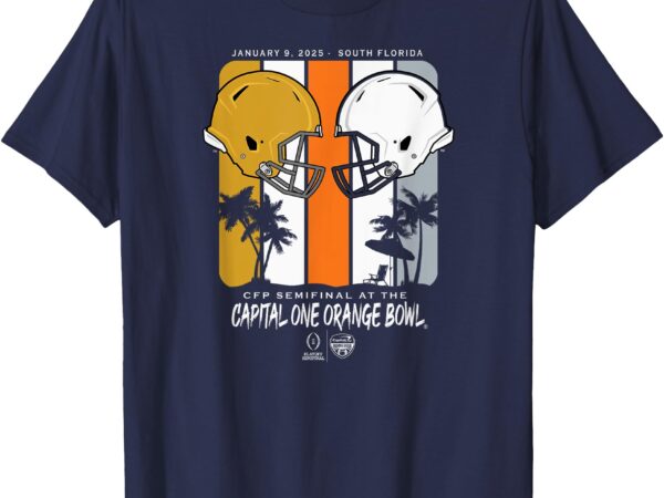 Notre dame vs penn state cfp orange bowl 2024-25 semi navy t-shirt