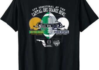 Notre Dame vs Penn State Orange Bowl 2024-25 CFP Semi Black T-Shirt