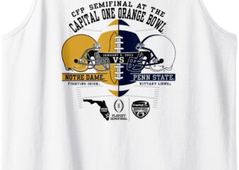 Notre Dame vs Penn State Orange Bowl 2024-25 CFP Semi White Tank Top