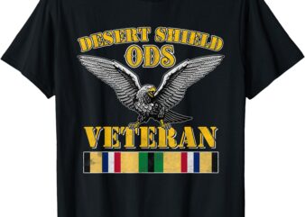 ODS Veteran Operation Desert Shield Ribbon Iraq Vintage T-Shirt