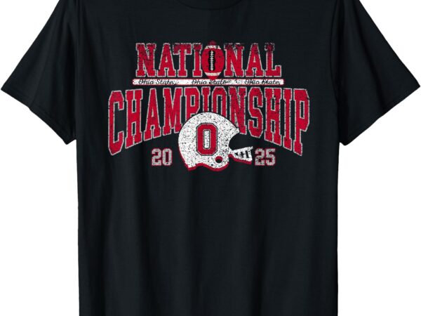 Os national championship 2025 football helmet distressed t-shirt