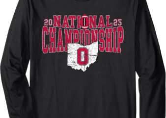 OS National Championship 2025 Vintage Football Long Sleeve T-Shirt