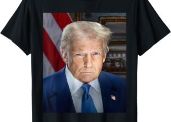 Official Portrait of President Donald Trump Inauguration Day T-Shirt