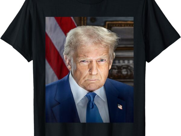 Official portrait of president donald trump inauguration day t-shirt