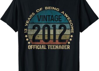 Official Teenager 13 Year Old Gifts Vintage 13th Birthday T-Shirt