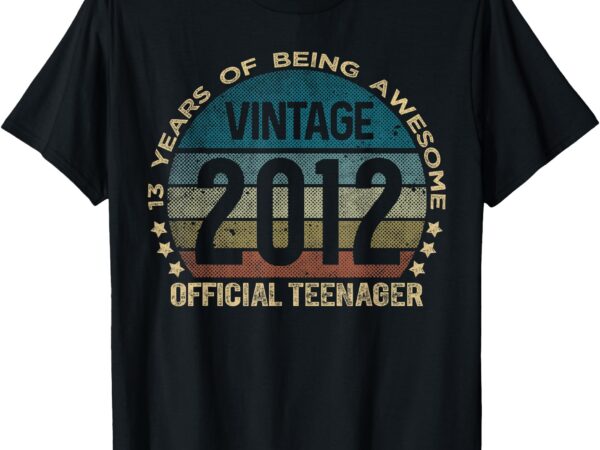 Official teenager 13 year old gifts vintage 13th birthday t-shirt