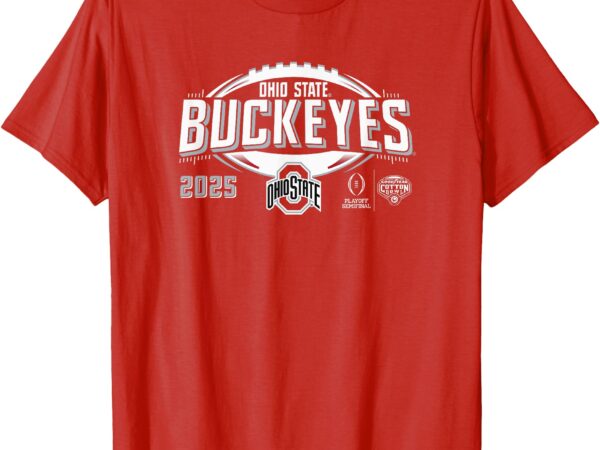 Ohio state buckeyes cfp cotton bowl 2024-25 football red t-shirt