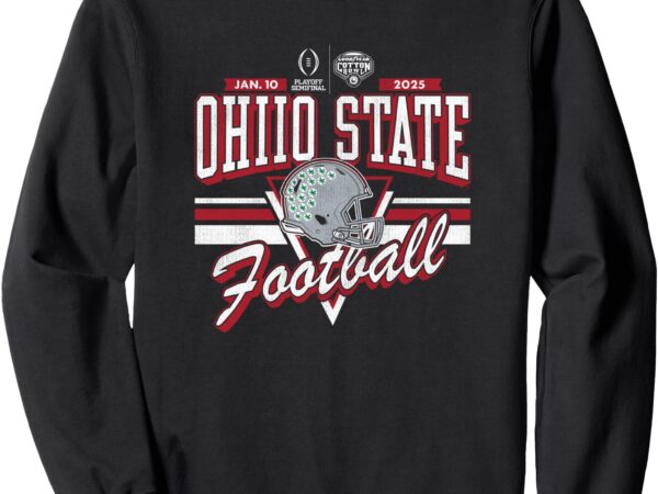 Ohio state buckeyes cfp cotton bowl 2024-25 vintage black sweatshirt