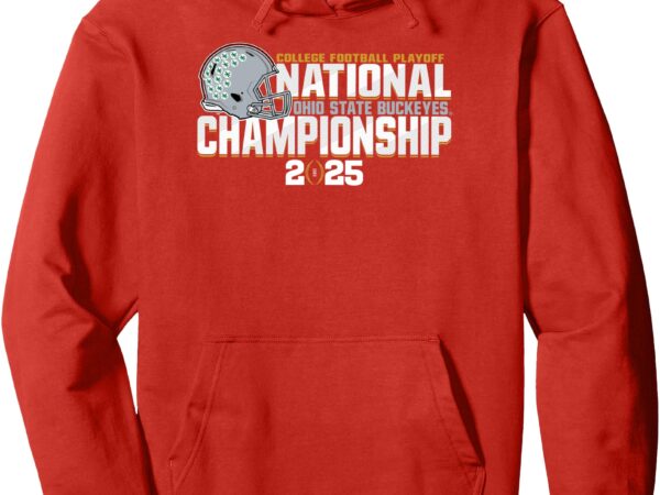 Ohio state buckeyes cfp national championship 2025 red pullover hoodie t shirt design online