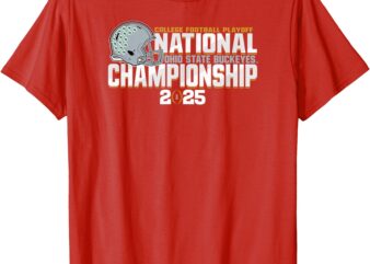 Ohio State Buckeyes CFP National Championship 2025 Red T-Shirt