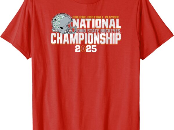 Ohio state buckeyes cfp national championship 2025 red t-shirt