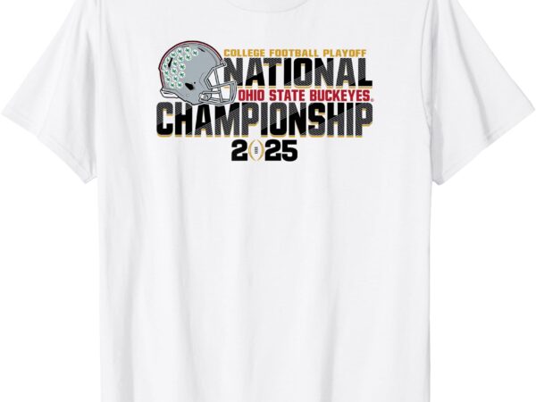 Ohio state buckeyes cfp national championship 2025 white t-shirt