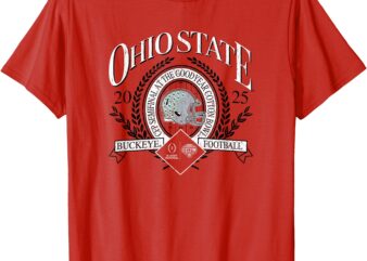 Ohio State Buckeyes Cotton Bowl CFP 2024-25 Vintage Red T-Shirt