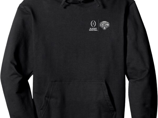 Ohio state buckeyes cotton bowl champs 2025 front_back black pullover hoodie t shirt design online