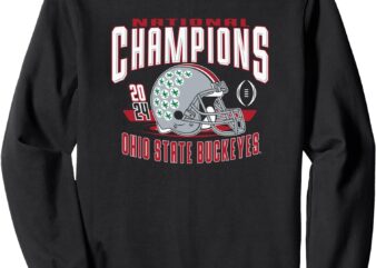 Ohio State Buckeyes National Champs 2024 CFP Blitz Black Sweatshirt