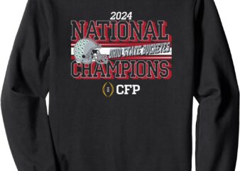 Ohio State Buckeyes National Champs 2024 CFP Bold Black Sweatshirt