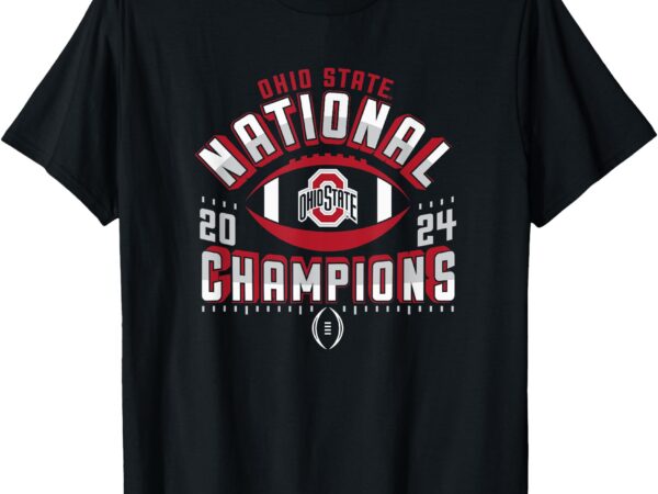 Ohio state buckeyes national champs 2024 cfp football black t-shirt