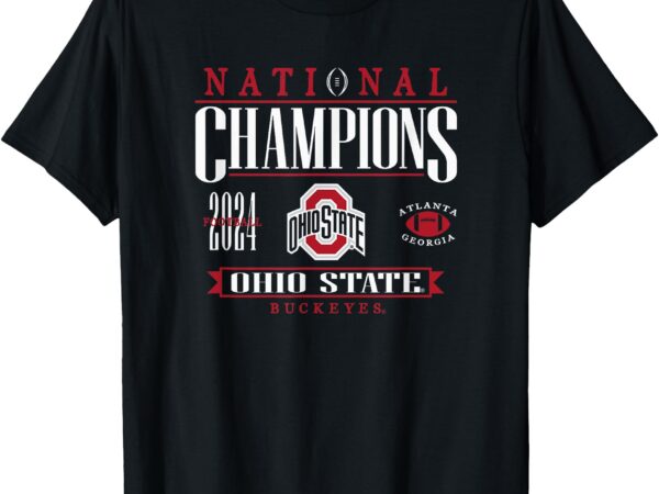 Ohio state buckeyes national champs 2024 cfp icon black t-shirt