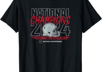 Ohio State Buckeyes National Champs 2024 CFP Title Black T-Shirt