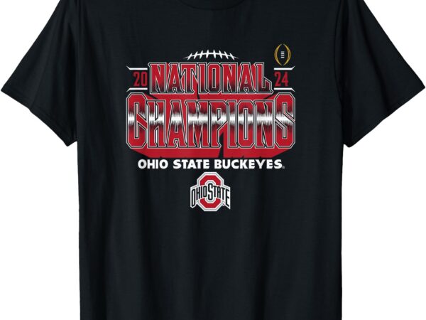 Ohio state buckeyes national champs 2024 cfp triumph black t-shirt