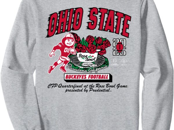 Ohio state buckeyes rose bowl 2024-25 cfp quarterfinal gray sweatshirt