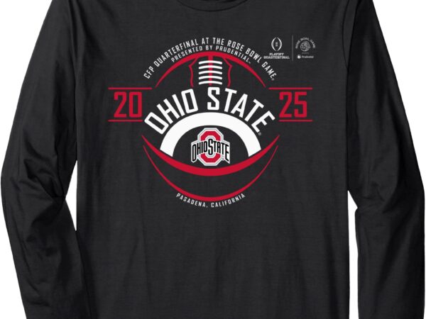 Ohio state buckeyes rose bowl cfp 2024-2025 football long sleeve t-shirt