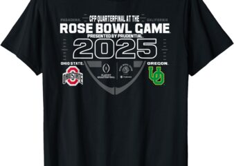 Ohio State Buckeyes vs Oregon Ducks Rose Bowl CFP 2024-25 T-Shirt