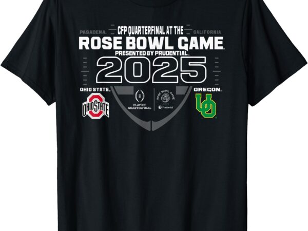 Ohio state buckeyes vs oregon ducks rose bowl cfp 2024-25 t-shirt