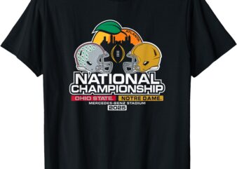 Ohio State vs Notre Dame National Championship 2025 Black T-Shirt